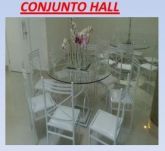 Conjunto Hall com 8 cadeiras