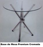 Base de Mesa Premium Cromada