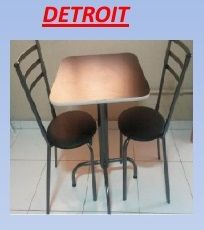 Conjunto Detroit com 2 cadeiras