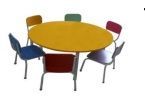 CONJUNTO MESA REDONDA