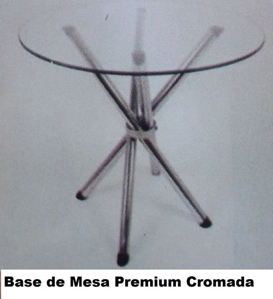 Base de Mesa Premium Cromada